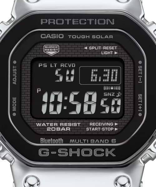 G-SHOCK(ジーショック)の「G-SHOCK/ジーショック 腕時計 FULL METAL GMW-B5000BT-1JF(デジタル腕時計・メンズ・シルバー・FREE)」の6枚目の写真