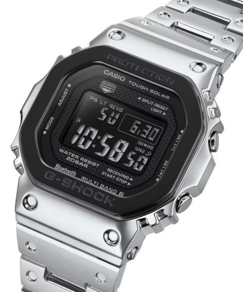 G-SHOCK(ジーショック)の「G-SHOCK/ジーショック 腕時計 FULL METAL GMW-B5000BT-1JF(デジタル腕時計・メンズ・シルバー・FREE)」の4枚目の写真