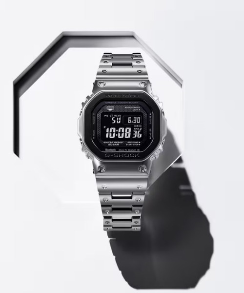 G-SHOCK(ジーショック)の「G-SHOCK/ジーショック 腕時計 FULL METAL GMW-B5000BT-1JF(デジタル腕時計・メンズ・シルバー・FREE)」の2枚目の写真