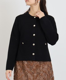 TRUDEA | ダブルジャガードニットカーディガンジャケット(カーディガン/ボレロ)