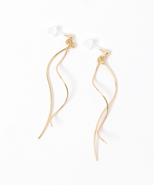 LAKOLE（ラコレ）の「ニュアンスドループ樹脂ポストピアス / 592925（ピアス（両耳用）・レディース・その他1/その他2・FREE）」の2枚目の写真