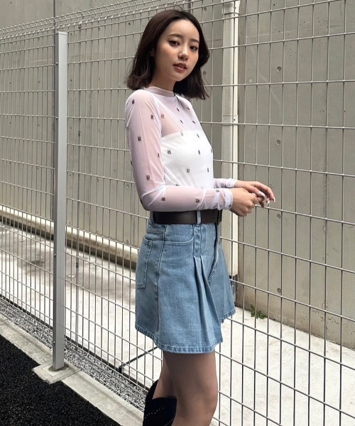 JUST A NOON(ジャストアヌーン)の「総柄チュールトップス(その他トップス・レディース・ホワイト・FREE)」の8枚目の写真