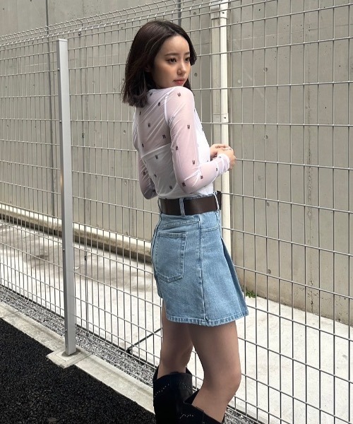 JUST A NOON(ジャストアヌーン)の「総柄チュールトップス(その他トップス・レディース・ホワイト・FREE)」の9枚目の写真