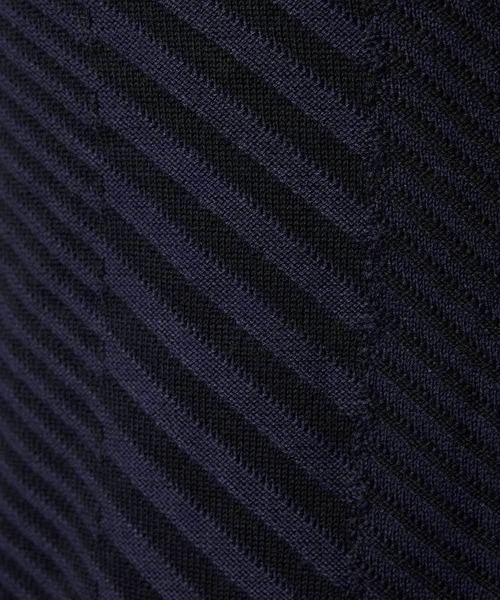 MICHEL KLEIN HOMME   （ミッシェルクランオム）の「グラデーションスタンドカラーニットブルゾン（カーディガン/ボレロ・メンズ・ライトグレー/グリーン/ネイビー・MEDIUM/LARGE/X-LARGE）」の14枚目の写真