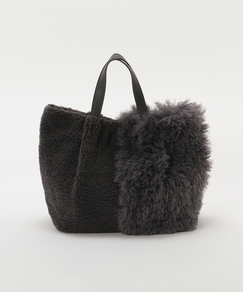 T.S.L/ティーエスエル フェイクファートートバッグ（ショルダーバッグ