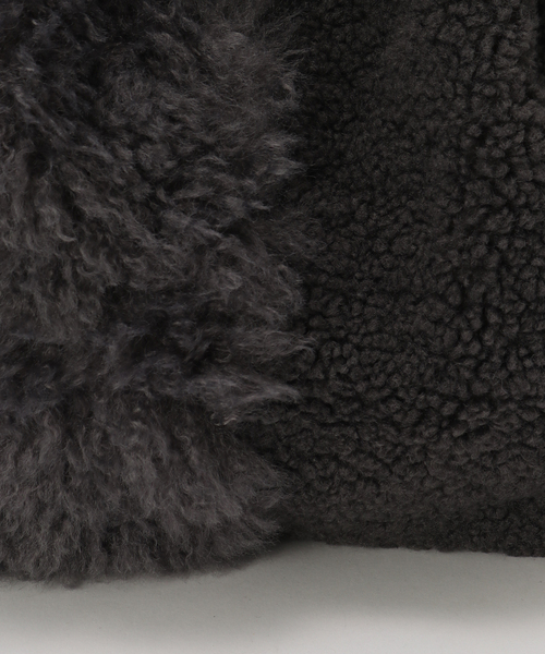 B.C STOCK（ベーセーストック）の「T.S.L/ティーエスエル フェイクファートートバッグ（ショルダーバッグ・レディース・ブラウン/ベージュ/チャコールグレー・FREE）」の9枚目の写真