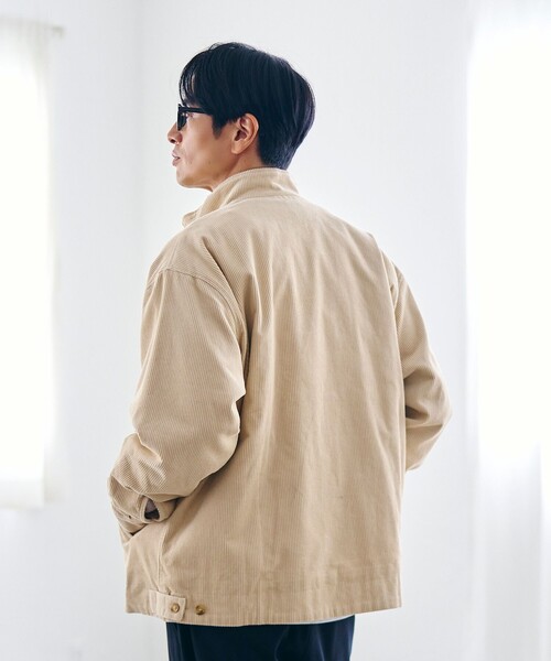 coen(コーエン)の「コーデュロイスタンドブルゾン(ブルゾン・メンズ・オリーブ/ナチュラル/ダークブラウン・S/M/L/XL)」の7枚目の写真