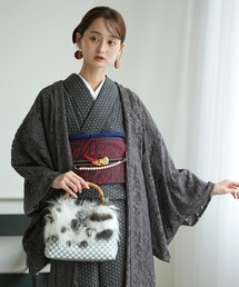 utatane(ウタタネ)の羽織 レース ニコアンティーク スミクロ・クラシカ 日本製(着物)