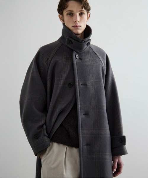 a438　まぐま様お値引パブリックトウキョウ　オーバーサイズ　ステンカラーコート PUBLIC TOKYO（パブリックトウキョウ） ステンカラーコート コート