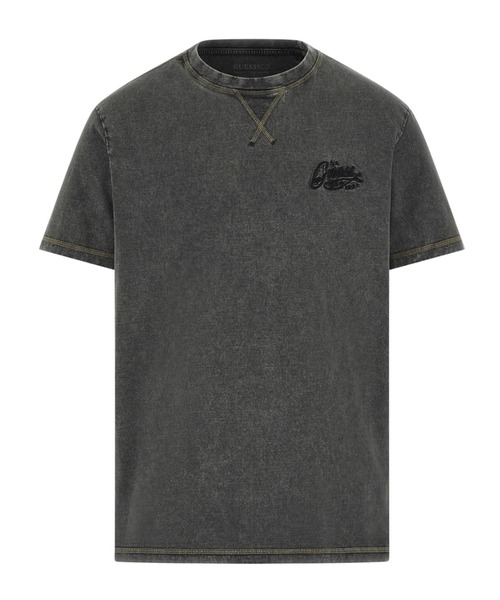 Guess(ゲス)の「Crew Neck Short Sleeves Washed Tee 半袖Tシャツ(Tシャツ/カットソー・メンズ・ブラック/ブルー・MEDIUM/SMALL/X-LARGE/LARGE)」の6枚目の写真