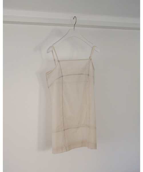 anuke（アンヌーク）の「Sheer Panel Longcamisole（キャミソール・レディース・アイボリー/ブラック・FREE）」の11枚目の写真