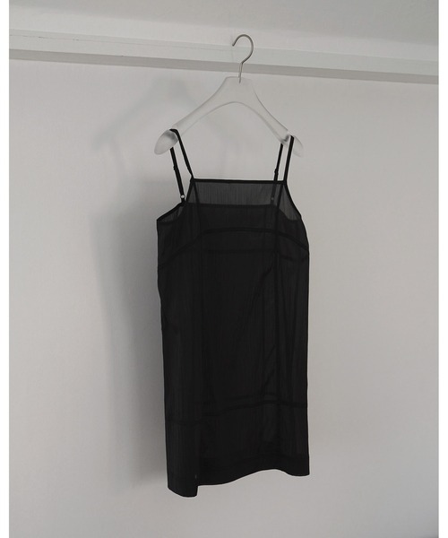 anuke（アンヌーク）の「Sheer Panel Longcamisole（キャミソール・レディース・アイボリー/ブラック・FREE）」の12枚目の写真