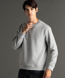 MONSIEUR NICOLE | 【ex/tra】ダイヤ柄ジャカード クルーネックカットソー(Tシャツ/カットソー)