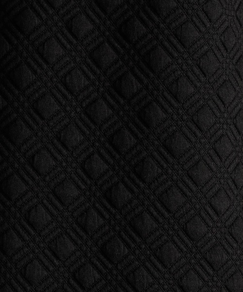 MONSIEUR NICOLE(ムッシュニコル)の「【ex/tra】ダイヤ柄ジャカード クルーネックカットソー(Tシャツ/カットソー・メンズ・ブラック/ライトグレー・MEDIUM/LARGE/X-LARGE)」の11枚目の写真
