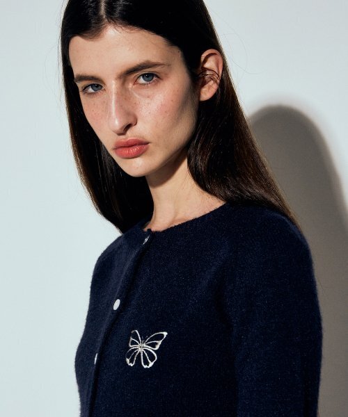 NICK&NICOLE(ニックアンドニコール)の「BUTTERFLY KNIT CARDIGAN_NAVY(カーディガン/ボレロ・レディース・その他・FREE)」の2枚目の写真