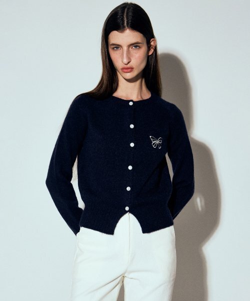 NICK&NICOLE(ニックアンドニコール)の「BUTTERFLY KNIT CARDIGAN_NAVY(カーディガン/ボレロ・レディース・その他・FREE)」の3枚目の写真