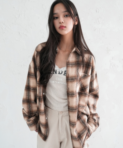 AVANDRESS（アバンドレス ）の「Peter Check Shirt WHITE（シャツ/ブラウス・レディース・ホワイト・MEDIUM/LARGE/X-LARGE）」の5枚目の写真