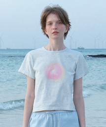 KIMYO PEACH T-SHIRT MELANGE GREY