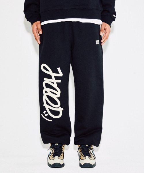 HOODHOOD(フッドフッド)の「シグニチャーロゴスウェットパンツブラック(スウェットパンツ・メンズ・その他・X-LARGE)」の2枚目の写真