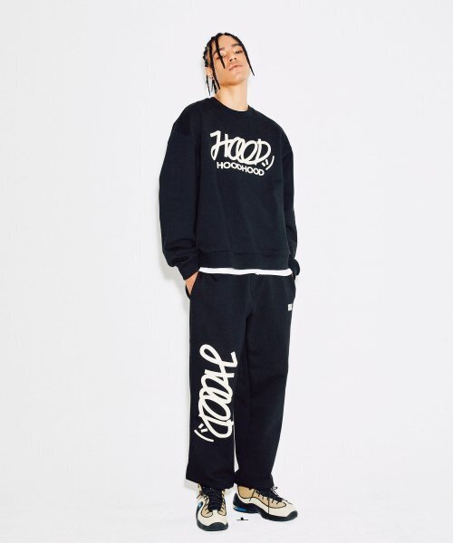 HOODHOOD(フッドフッド)の「シグニチャーロゴスウェットパンツブラック(スウェットパンツ・メンズ・その他・X-LARGE)」の5枚目の写真