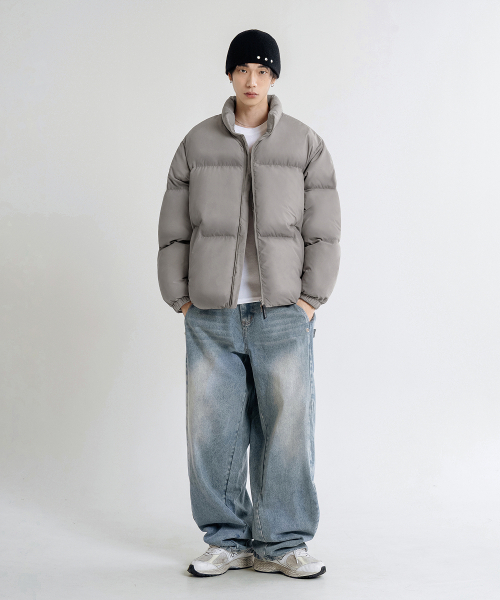 LEMAIN SECOND（リメインセカンド）の「エッセンシャル2WAYオーバーサイズプファーショートダウンジャケット[グレー]（ダウンジャケット/コート・レディース・その他・SMALL/MEDIUM/LARGE）」の2枚目の写真