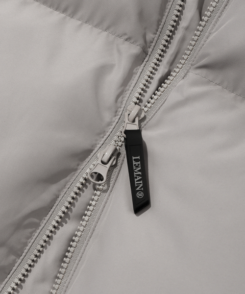 LEMAIN SECOND（リメインセカンド）の「エッセンシャル2WAYオーバーサイズプファーショートダウンジャケット[グレー]（ダウンジャケット/コート・レディース・その他・SMALL/MEDIUM/LARGE）」の8枚目の写真