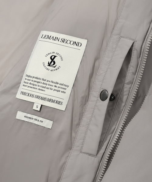 LEMAIN SECOND（リメインセカンド）の「エッセンシャル2WAYオーバーサイズプファーショートダウンジャケット[グレー]（ダウンジャケット/コート・レディース・その他・SMALL/MEDIUM/LARGE）」の12枚目の写真