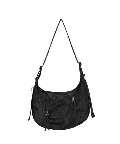 IUGAMAKARAS（イウガマカラス）の「Nylon Strap Hobo Bag (Black)（ショルダーバッグ・レディース・その他・FREE）」の11枚目の写真