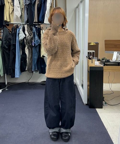 TRIP LE SENS(トリップ ル センス)の「ウールヘアケーブルフードニット_ブラウン(ニット/セーター・メンズ・その他・MEDIUM/LARGE)」の8枚目の写真