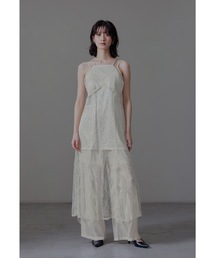 【美品】niana ANDRESD　アンドレスド レタリングレースドレス　結婚式 ANDRESD（アンドレスド）の「レタリングレースドレス / lettering lace