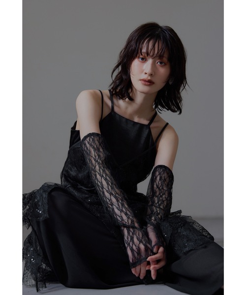 niana（ニアナ）の「スパークルレースレディドレス 3点セット レース パンツドレス 結婚式 二次会 同窓会 パーティードレス オケージョンドレス お呼ばれ（パンツドレス・レディース・アイボリー/ブラック/ブラウン/チャコール・S/M/L）」の15枚目の写真