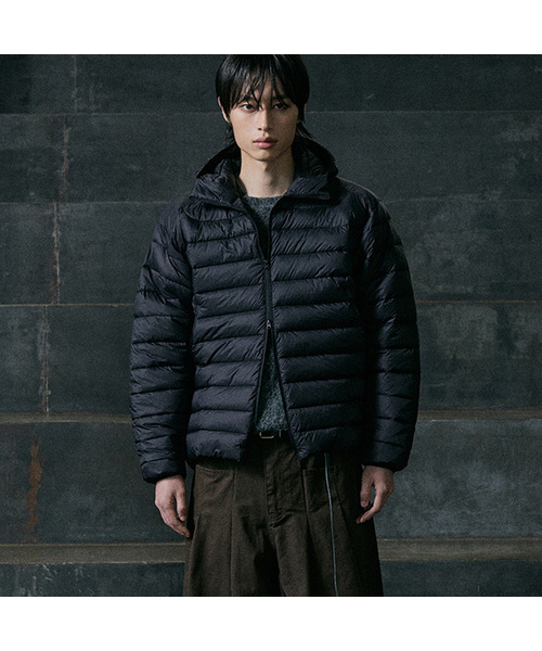 P.IN.O(ピインオ)の「ライトタイプフードパディング(ダウンジャケット/コート・メンズ・ラベンダー/ブラウン/ブラック/スカイブルー・SMALL/MEDIUM/LARGE)」の1枚目の写真
