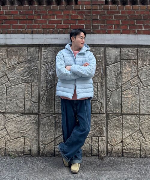 P.IN.O(ピインオ)の「ライトタイプフードパディング(ダウンジャケット/コート・メンズ・ラベンダー/ブラウン/ブラック/スカイブルー・SMALL/MEDIUM/LARGE)」の16枚目の写真