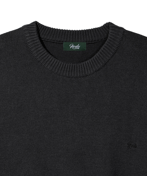 NODU（ノードユー）の「メイプル ベーシック ラウンド ニット [チャコール]（ニット/セーター・メンズ・その他・MEDIUM/LARGE）」の7枚目の写真