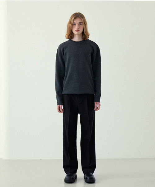NODU（ノードユー）の「メイプル ベーシック ラウンド ニット [チャコール]（ニット/セーター・メンズ・その他・MEDIUM/LARGE）」の8枚目の写真