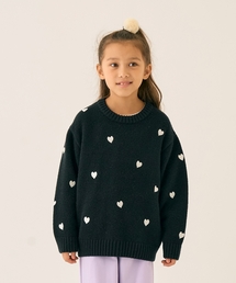 minimal（ミニマル）の「ハート刺しゅうニット（ニット/セーター）」