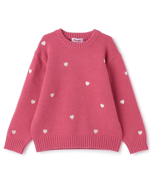 セール】ハート刺しゅうニット（ニット/セーター）｜minimal（ミニマル