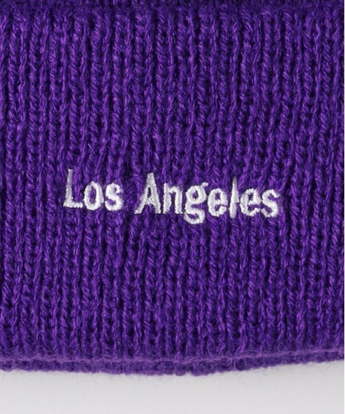 BACK NUMBER(バックナンバー)の「【BACK NUMBER】刺繍ロゴアクリルニットワッチ (ユニセックス / 鮮やかなカラー / カジュアルスタイル)(ニットキャップ/ビーニー・メンズ・パープル/ブラック/ブルー/ダークグレー・フリー)」の8枚目の写真