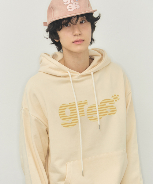 GRAVER（グレーバー）の「[ユニセックス]GRAE-Sストライプフードパーカー_5カラー（パーカー・レディース・ブラック/アイボリー/ライトグレー/ホワイト/ブラウン/スカイブルー・SMALL/MEDIUM/LARGE）」の15枚目の写真