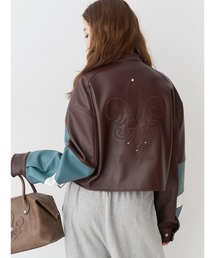 EVRIS | エンブレムドッキングバイカーブルゾン(ブルゾン)