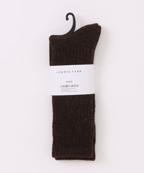 LOWRYS FARM(ローリーズファーム)の「ウールルーズソックス 607226(ソックス/靴下・レディース・グレー/ブラウン/アイボリー・FREE)」の1枚目の写真