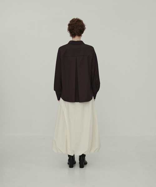CITY TOKYO(シティトウキョウ)の「Balloon Sleeve Shirt/バルーンスリーブシャツ(シャツ/ブラウス・レディース・アイボリー/ダークグレー/マルチ・FREE)」の22枚目の写真