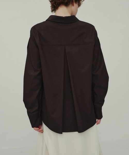 CITY TOKYO(シティトウキョウ)の「Balloon Sleeve Shirt/バルーンスリーブシャツ(シャツ/ブラウス・レディース・アイボリー/ダークグレー/マルチ・FREE)」の18枚目の写真