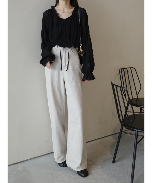 amel(エイメル)の「リボンタイシャーリングブラウス / ブラック(シャツ/ブラウス・レディース・ブラック・FREE)」の14枚目の写真