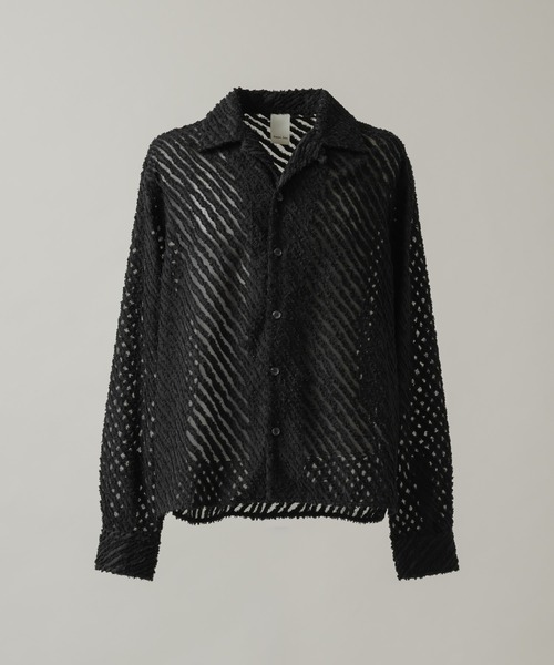 CASPER JOHN（キャスパージョン）の「Slash fringe shirts/スラッシュフリンジシャツ（シャツ/ブラウス・メンズ・ブラック/ピンク/ホワイト・LARGE/MEDIUM/SMALL/X-SMALL）」の19枚目の写真