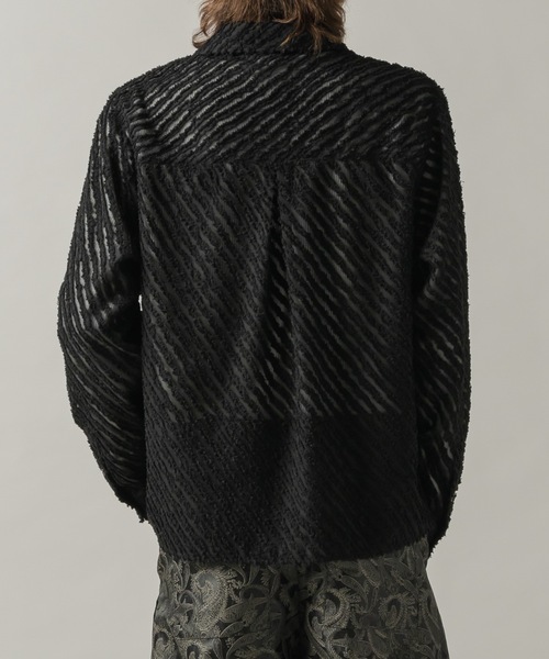 CASPER JOHN（キャスパージョン）の「Slash fringe shirts/スラッシュフリンジシャツ（シャツ/ブラウス・メンズ・ブラック/ピンク/ホワイト・LARGE/MEDIUM/SMALL/X-SMALL）」の22枚目の写真