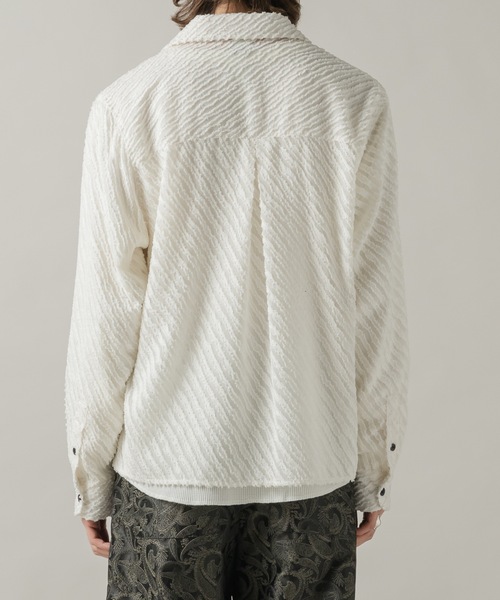 CASPER JOHN（キャスパージョン）の「Slash fringe shirts/スラッシュフリンジシャツ（シャツ/ブラウス・メンズ・ブラック/ピンク/ホワイト・LARGE/MEDIUM/SMALL/X-SMALL）」の15枚目の写真