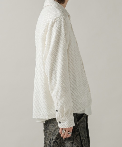 CASPER JOHN（キャスパージョン）の「Slash fringe shirts/スラッシュフリンジシャツ（シャツ/ブラウス・メンズ・ブラック/ピンク/ホワイト・LARGE/MEDIUM/SMALL/X-SMALL）」の16枚目の写真