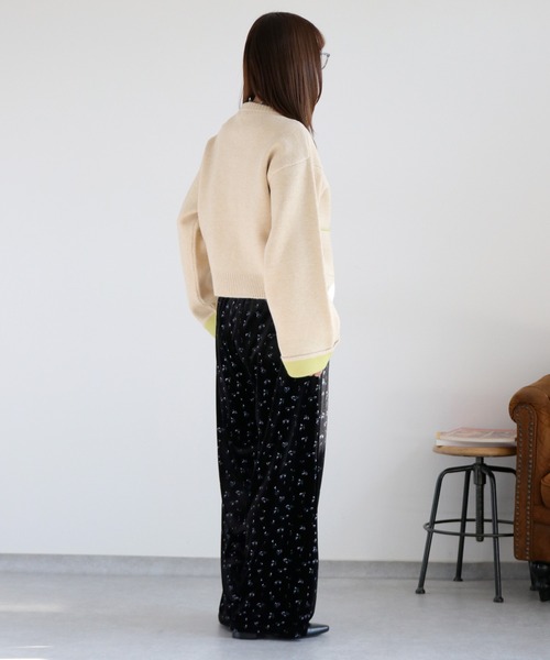 cepo（セポ）の「アルパカタッチダブルフェイス袖配色カーディガン２（カーディガン/ボレロ・レディース・グレー/チャコール/ベージュ・M）」の20枚目の写真