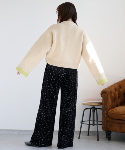 cepo（セポ）の「アルパカタッチダブルフェイス袖配色カーディガン２（カーディガン/ボレロ・レディース・グレー/チャコール/ベージュ・M）」の19枚目の写真